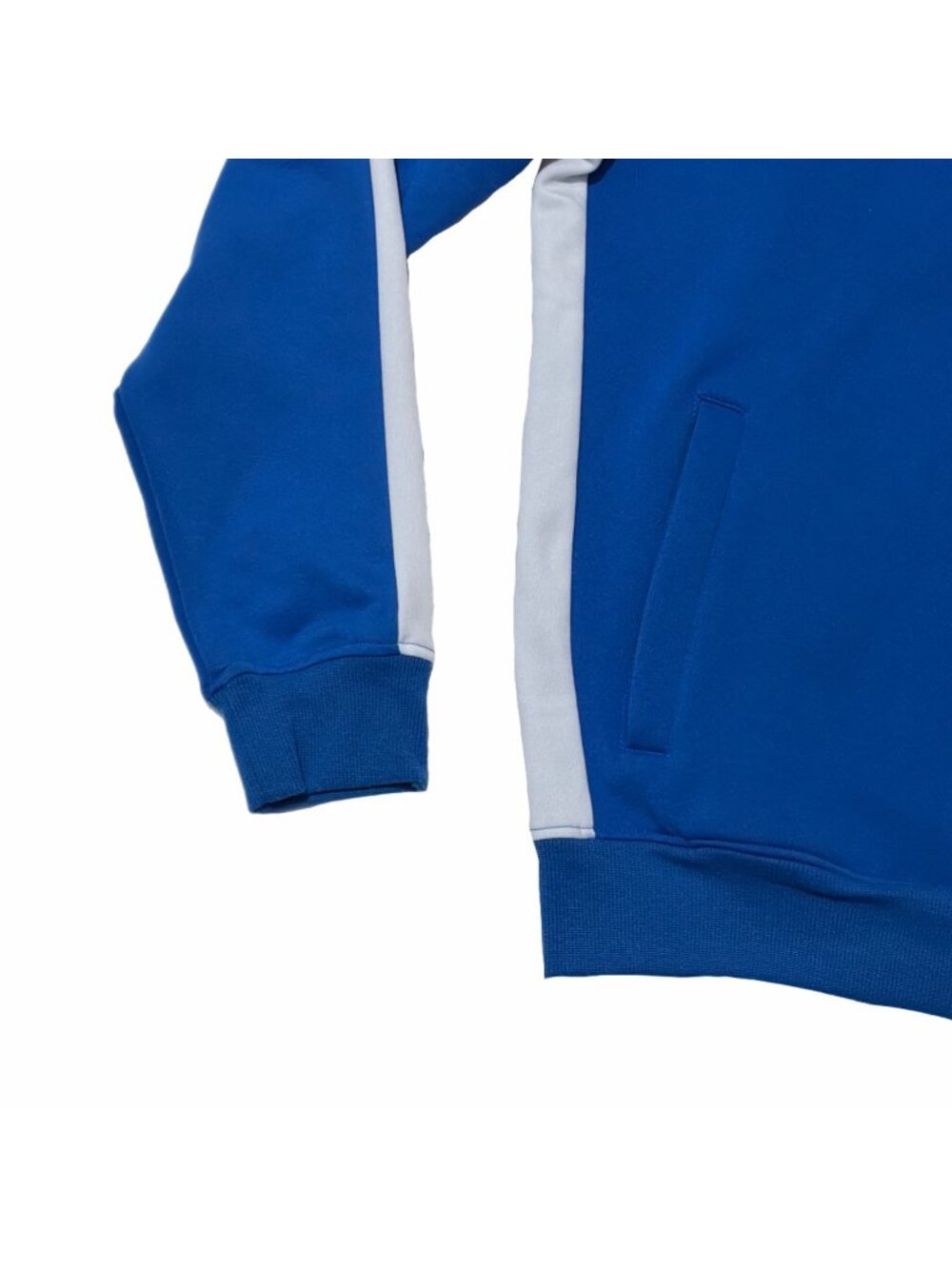 Screenshot Jacket Mens XL Blue Track White Stripe Y2K Rapper Soccer Athleisure - Picture 13 of 14